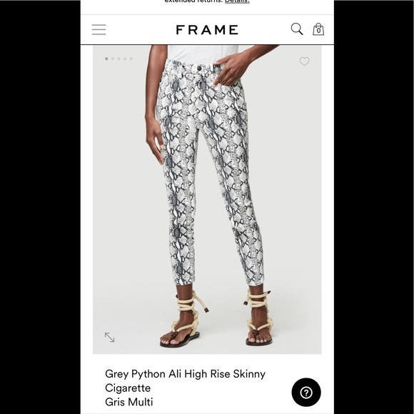 Frame Python Denim jeans - Picture 3 of 3